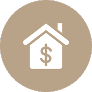 House icon with dollar sign